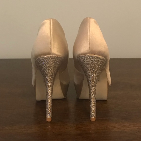 Steve Madden PARTYY-R Rhinestone Platform Heels - Picture 4 of 8